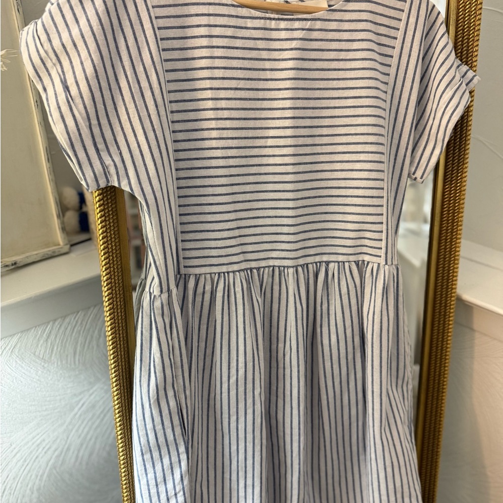 Everly Navy and White Striped Dress